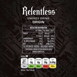 Relentless Origin Energy PMP £1.19, 12 x 500ml
