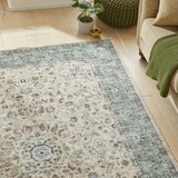 Concept Looms Liberty Cream Grey Washable Rug, in 3 Sizes