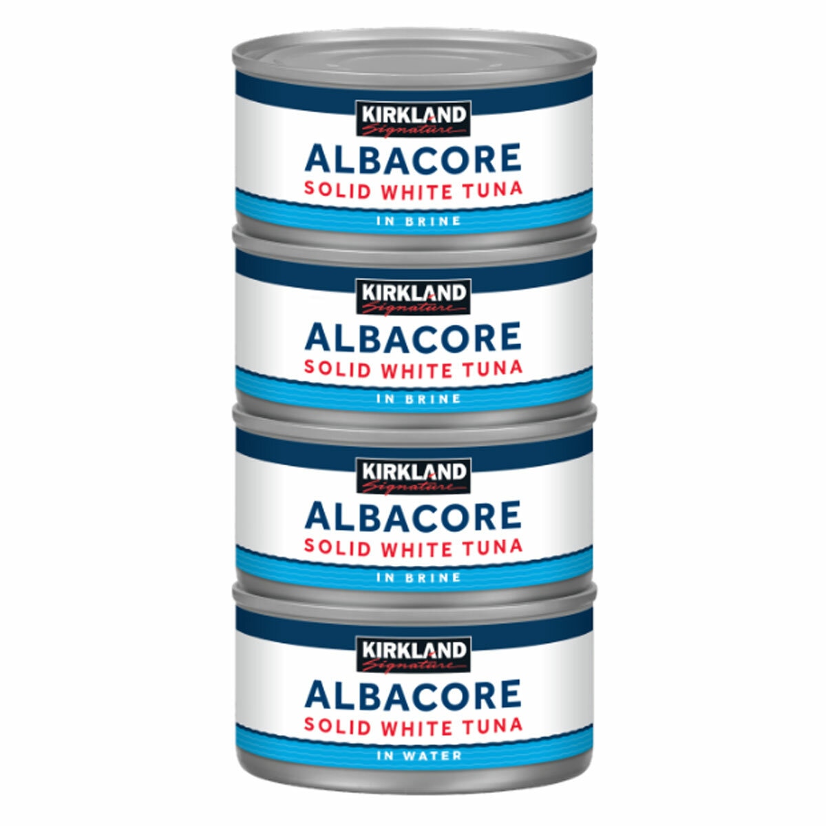 KS Albacore Solid White Tuna in Brine 8x198g