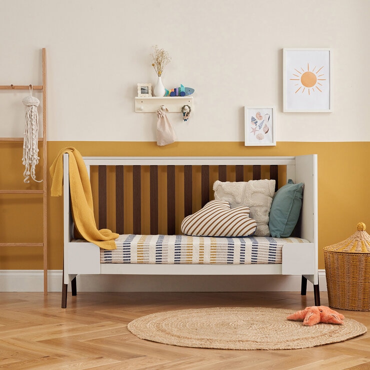 Tutti Bambini Fuori 4 Piece Nursery Set, Sand & Walnut Finish Tutti Bambini Fuori 4 Piece Nursery Set, Sand & Walnut Finish