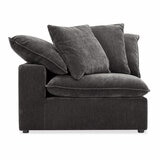 Aiden & Ivy Sereen Dark Grey Fabric Corner Chair