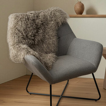 Bowron Tibetan Sheepskin Rug in 5 Colours, 60 x 90 cm