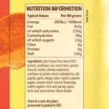 Close up image of ingredient and nutrtional information