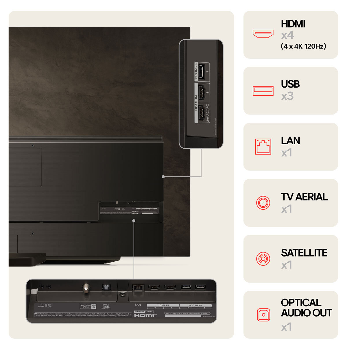 LG OLED83C44LA 83 Inch OLED 4K Ultra HD Smart TV