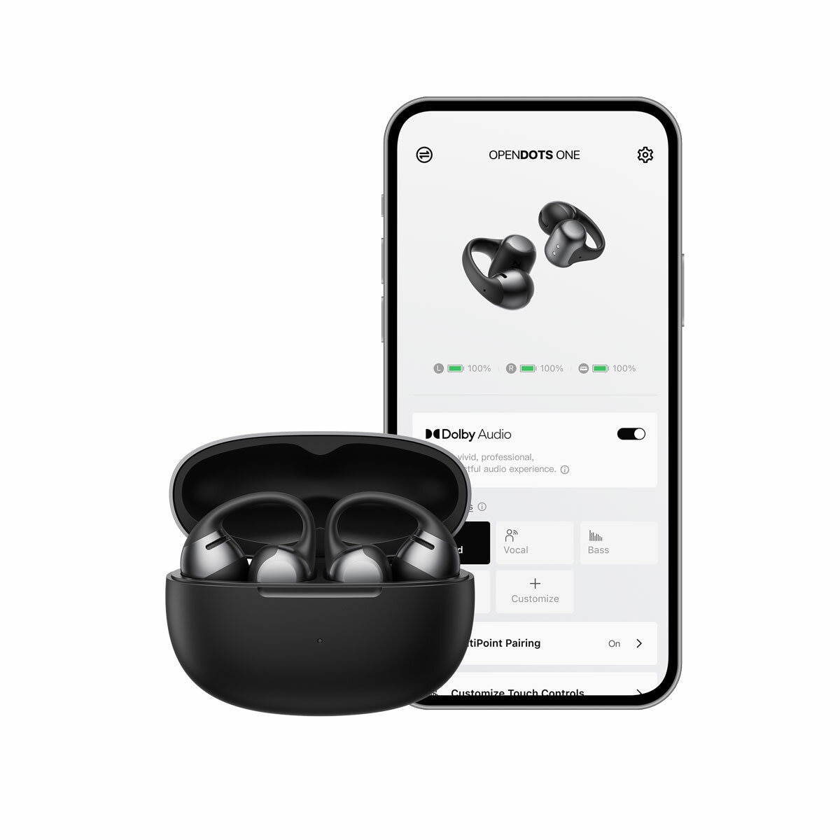 Shokz OpenDots One Headphones in Black Shokz OpenDots One Headphones in Black