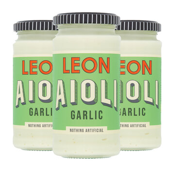 LEON Aioli Garlic, 3 x 240ml