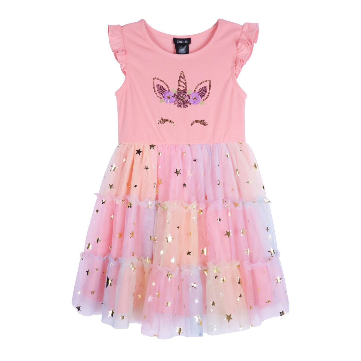Zunie Girls Tutu Dress in Unicorn, 6 Years