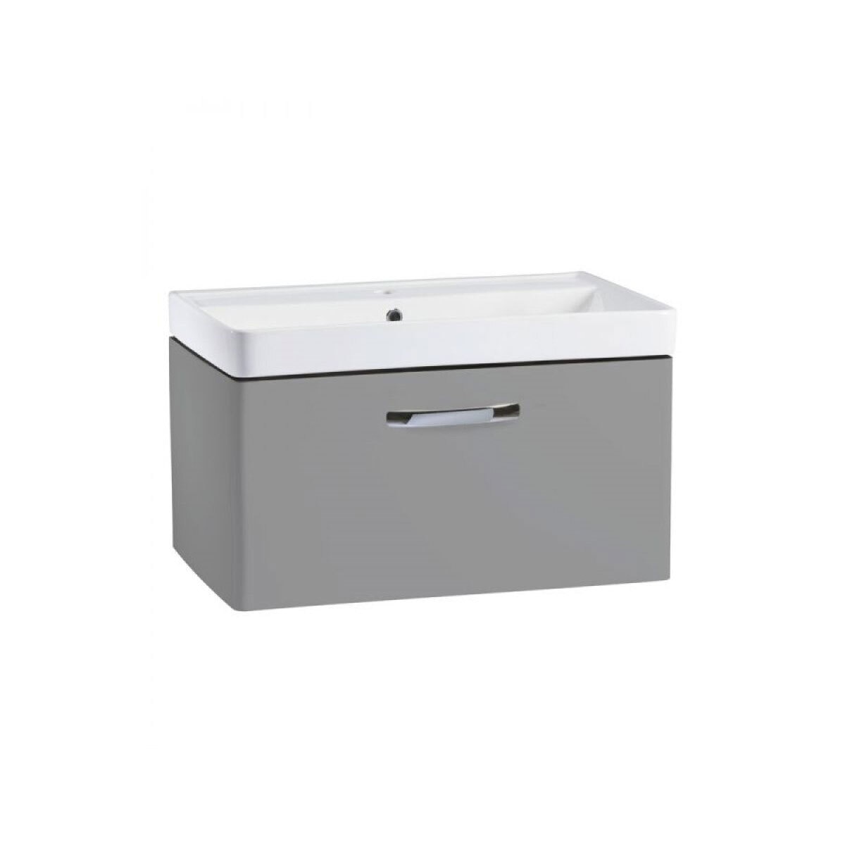 Tavistock Curve 800mm Wall Mounted Vanity Unit in Light Grey