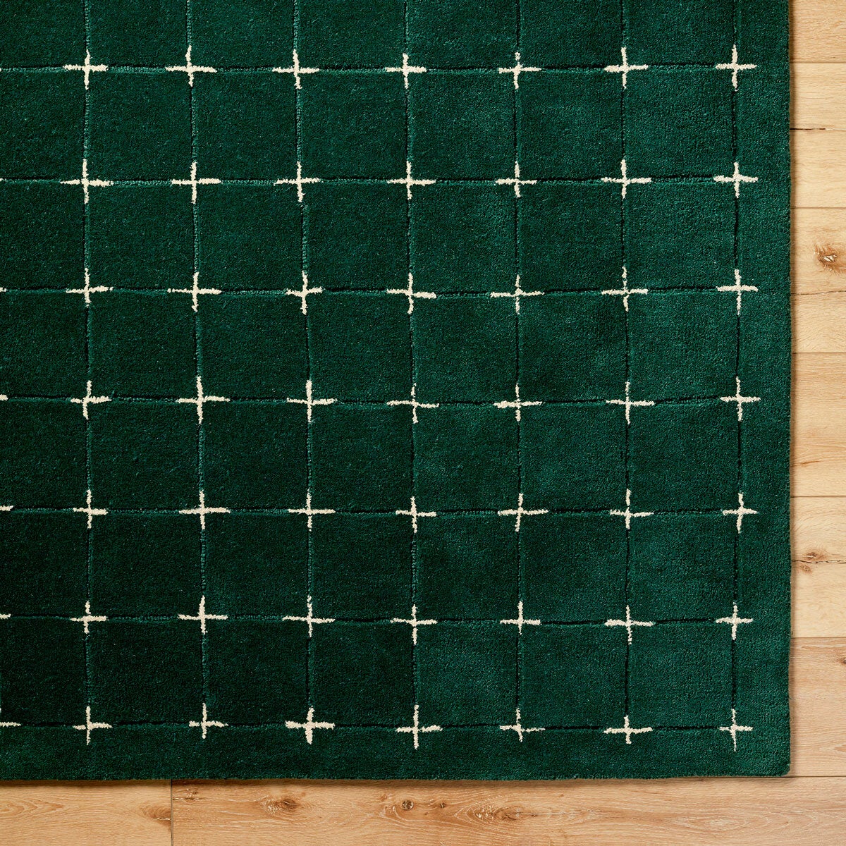 Livabliss Brook Green Wool Rug, In 2 Sizes Livabliss Brook Green Wool Rug, In 2 Sizes