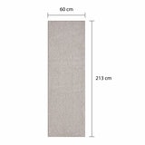 runner rug with a subtle woven texture