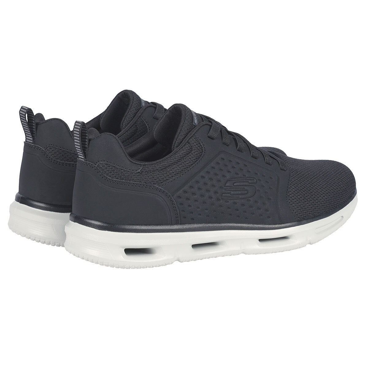 Skechers Men's Glide Lite Trainer in Black, Size 10