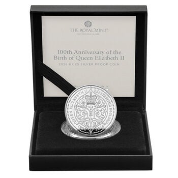 100th Anniversary of the Birth of Queen Elizabeth II 2026 UK £5 Silver Proof Coin