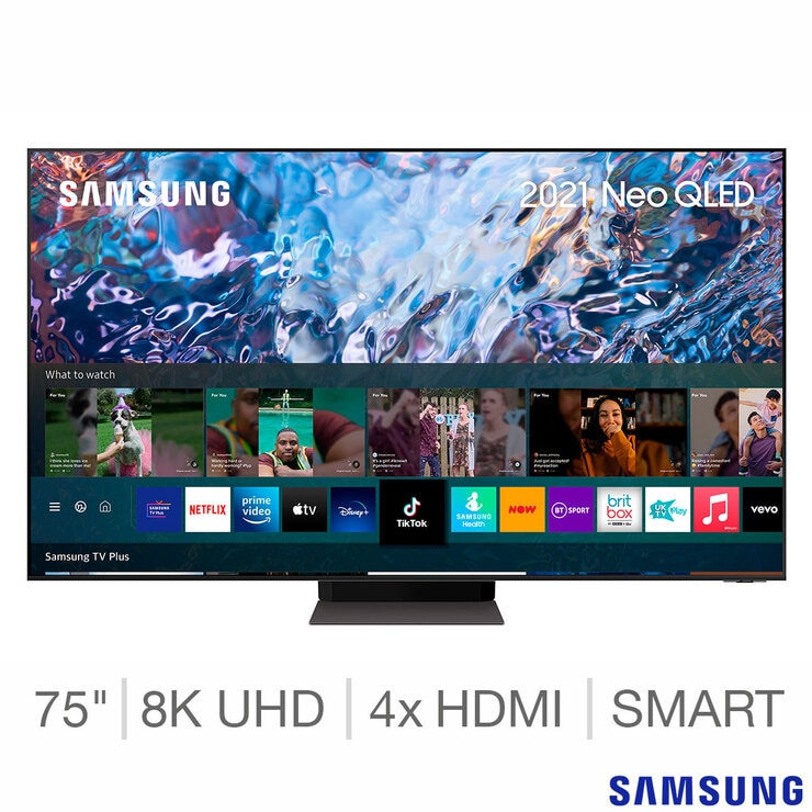 Samsung QE75QN700ATXXU 75 Inch Neo QLED 8K Ultra HD Smart TV Costco UK