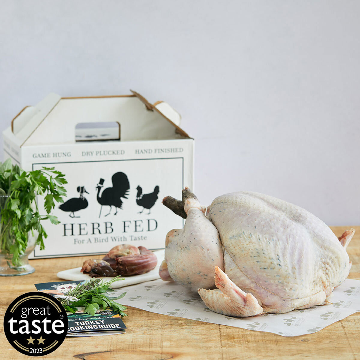 Herb Fed Uncooked Christmas Turkey