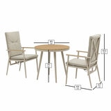 Bramblecrest Wisely 3 Piece Recliner Patio Set in Mocha Bramblecrest Wisely 3 Piece Recliner Patio Set in Mocha