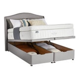 Silentnight Geltex 4000 Pocket Boxtop Mattress & Slate Grey Full Ottoman Divan, Double