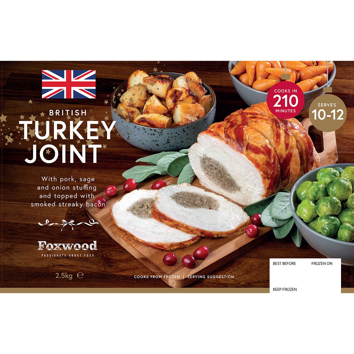 Foxwood British Stuffed Turkey Breast Joint, 2.5kg