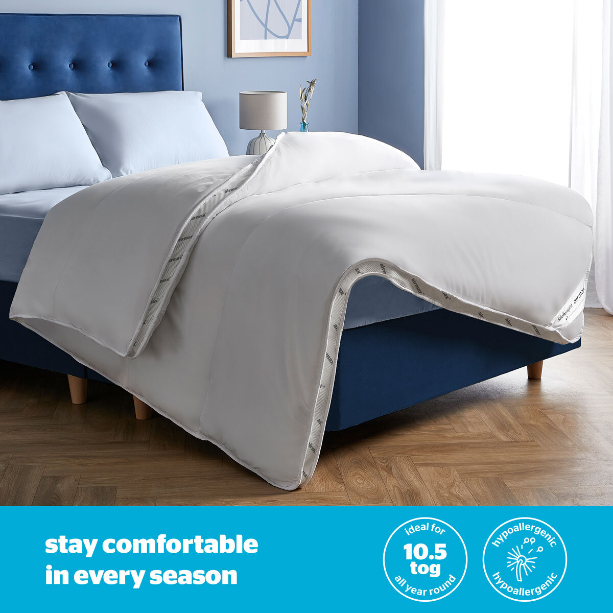 Silentnight Airmax 10.5 Tog Duvet & Pillow Pair Bundle in 3 Sizes