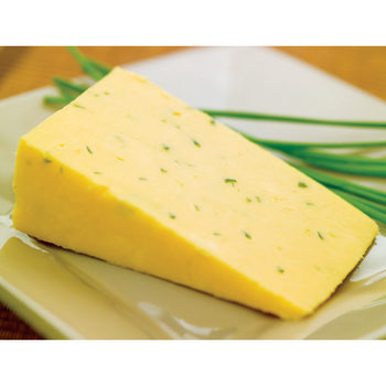 Ford Farm Black Waxed Double Gloucester with Chives and Spring Onion, 2 x 1.2kg (Serves 48 people)