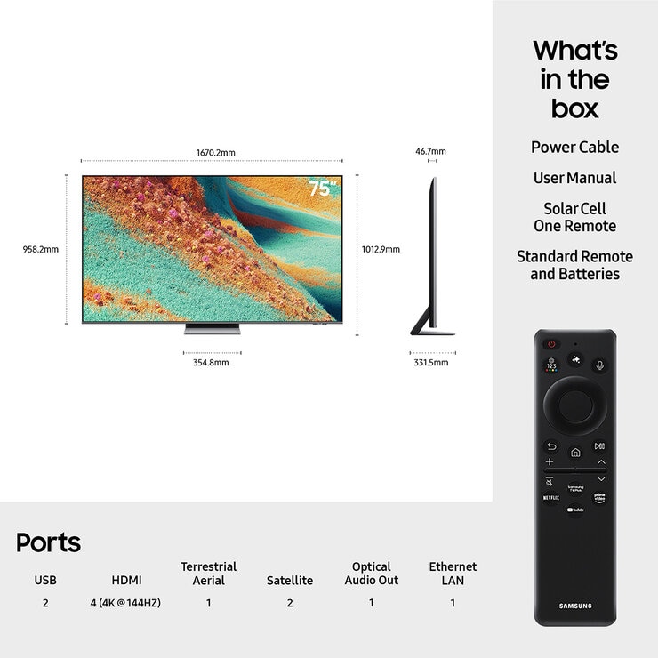 Buy Samsung QE75QN85FAUXXU 75 Inch Neo QLED 4K Ultra HD Smart TV at Costco.co.uk