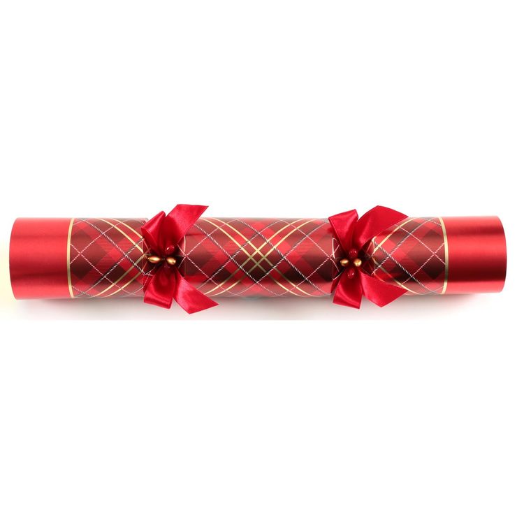 Tom Smith 14 Inch (36 cm) Deluxe Christmas Crackers 8 Pack With Silver Plated Party Favours in 2 Styles