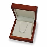 0.36ctw Round Brilliant Cut Diamond 7 Stone Necklace, 18ct White Gold