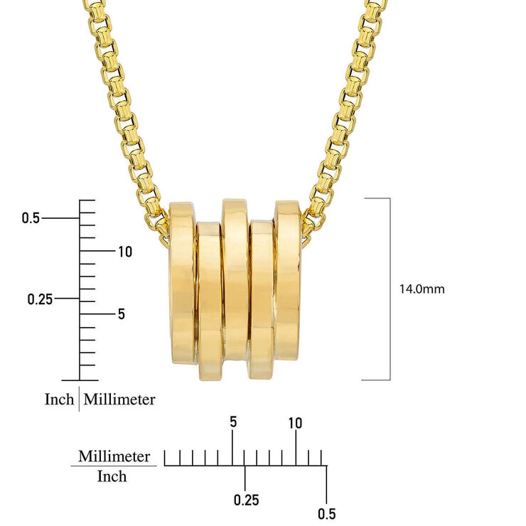 14ct Yellow Gold Rondelle Pendant 14ct Yellow Gold Rondelle Pendant
