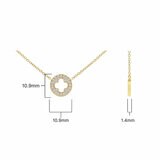 0.24ctw Round Brilliant Cut Diamond Necklace, 14ct Yellow Gold