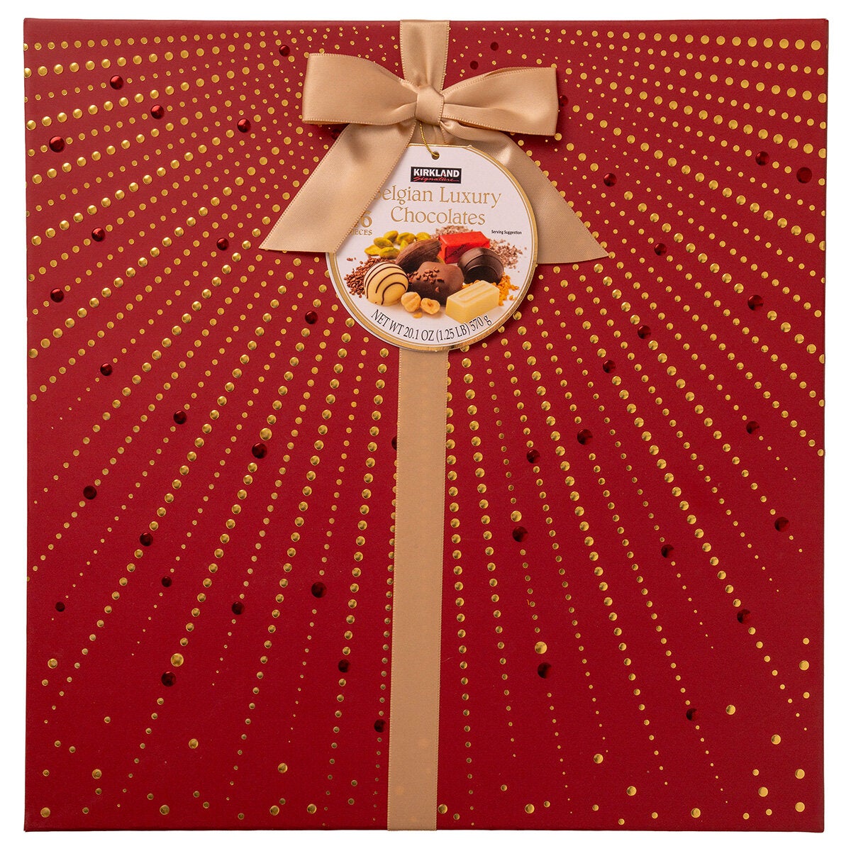 Kirkland Signature Luxury Belgian Chocolates in Red Gift Box, 570g Kirkland Signature Luxury Belgian Chocolates in Red Gift Box, 570g