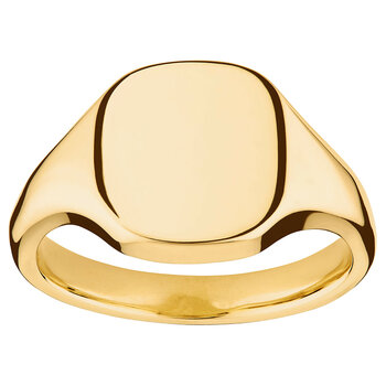 Cushion Signet Ring, 18ct Yellow Gold
