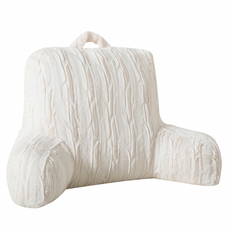 Sutton Place Collection Cream Faux Fur Backrest Pillow Sutton Place Collection Cream Faux Fur Backrest Pillow