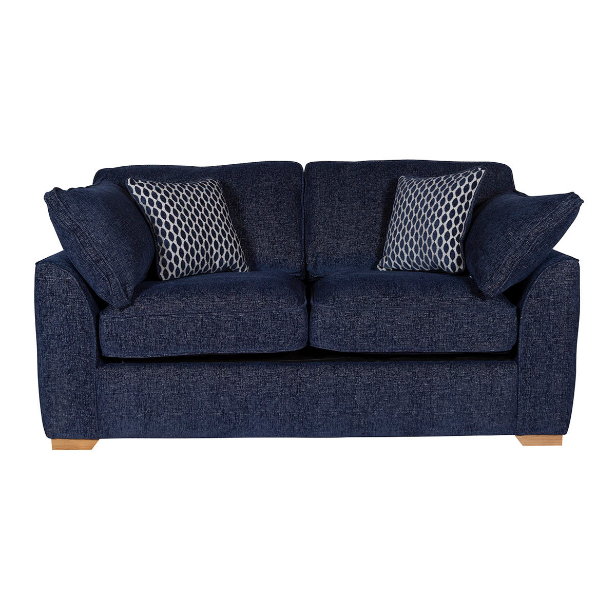 Lorna Navy Fabric Sofa Bed with 2 Accent Pillows Costco UK