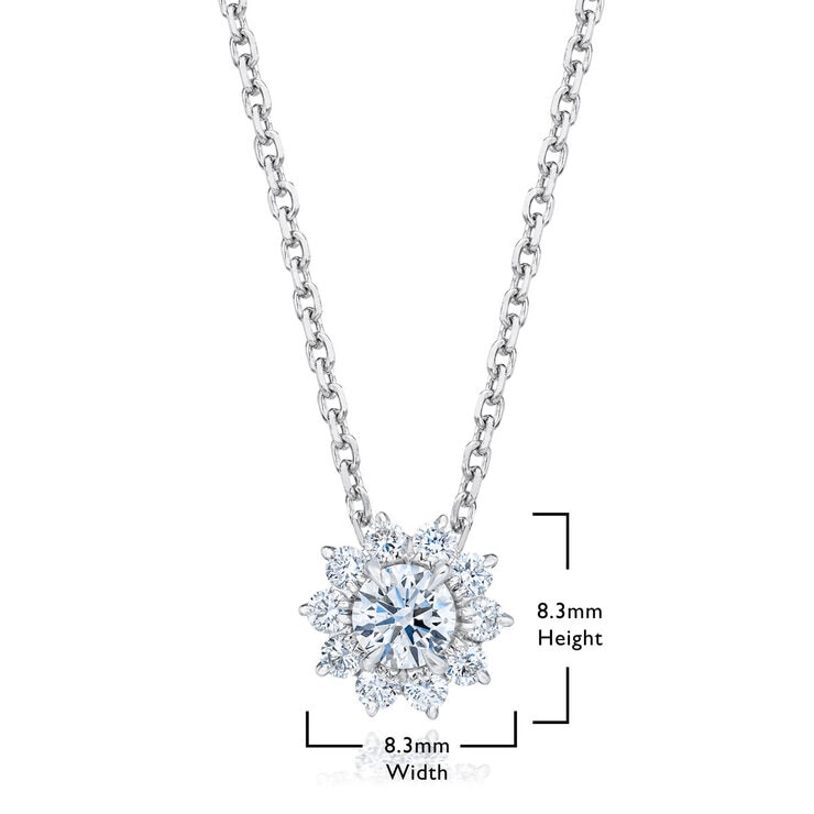 0.50ctw Round Brilliant Diamond Pendant, 14ct White Gold 0.50ctw Round Brilliant Diamond Pendant, 14ct White Gold