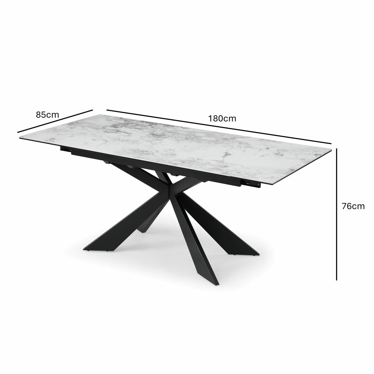 Table dimensions extended