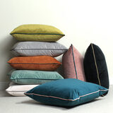 Lifestyle image of Gala Velvet Cushions in all colours