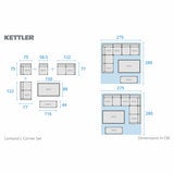 Kettler Lomond Modular Deep Seating Corner Patio Set Kettler Lomond Modular Deep Seating Corner Patio Set