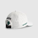 Aston Martin F1 Team Unisex White Baseball Cap 2025, One Size in White