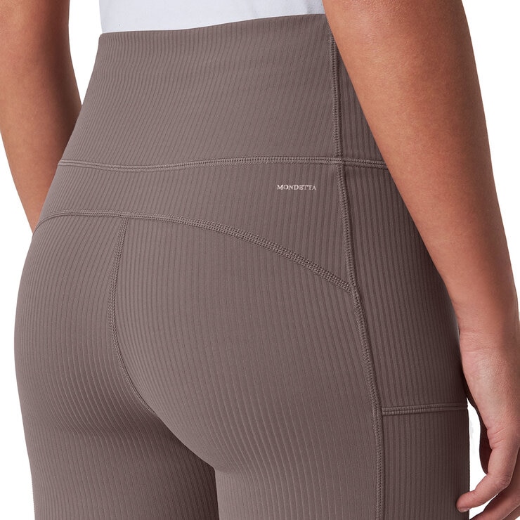 Mondetta Ladies Ribbed Cargo Tight in Brown