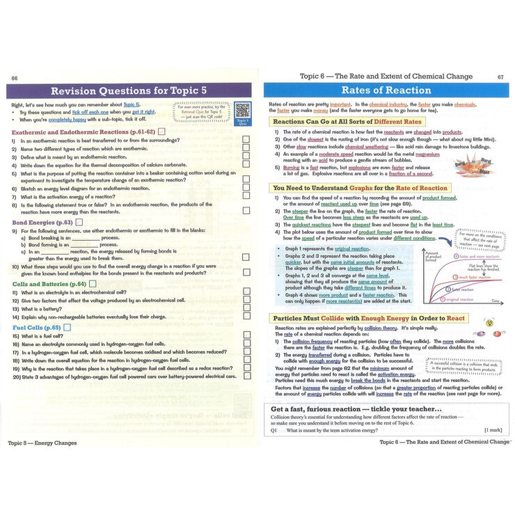 Page Spread of CGP GCSE AQA Chemistry text book