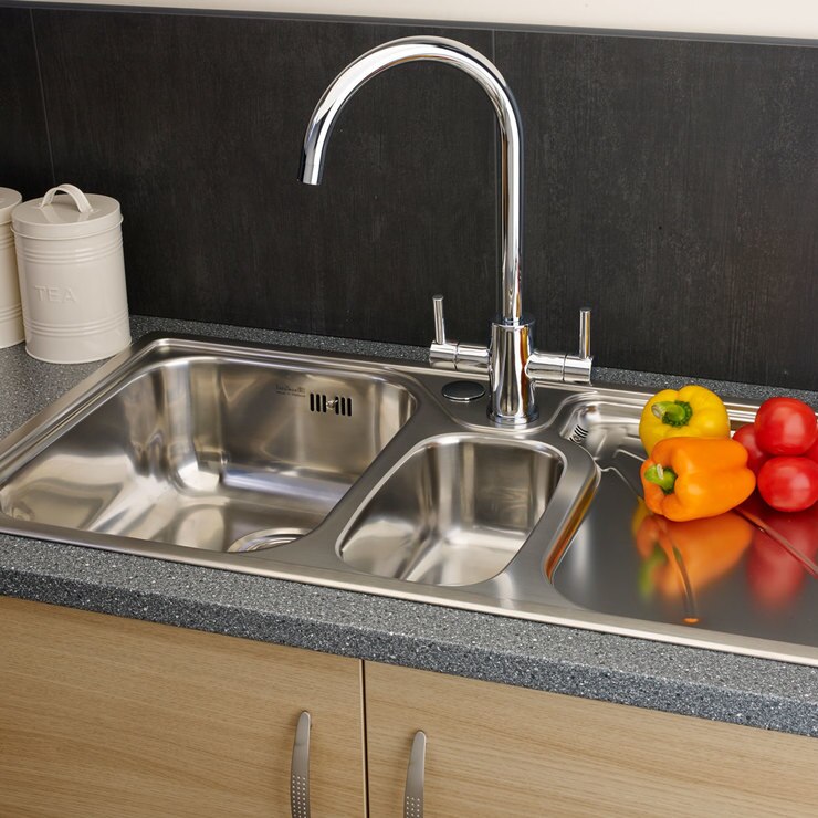 Reginox Madison 1.5 Bowl Stainless Steel Sink in 2 Styles Costco UK