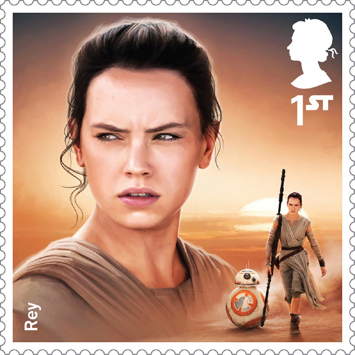 STAR WARS™ Framed Royal Mail® Special Character Collectable Stamps with Tatooine Backdrop