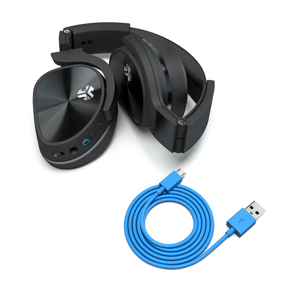 JLAB Flex Active Noise Cancelling Wireless Bluetooth On Ear Headphones in Black 