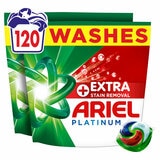 Ariel All in One Platinum Pods with Extra Stain Removal, 120 Wash