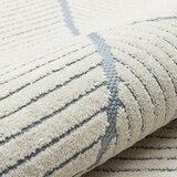 Concept Looms Jazz Blue Geo Indoor Oudoor Rug, in 2 Sizes