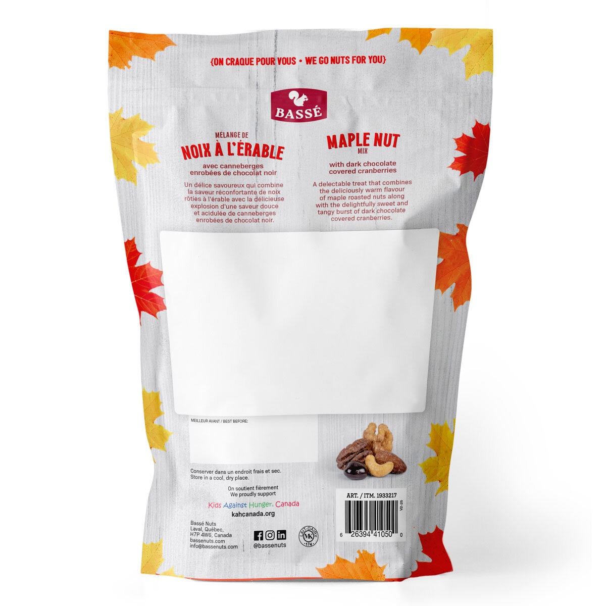 Maple Nut Mix With Chocolate Covered Cranberries, 800g