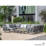 Montpellier U-Shape Modular Sofa with 2 Teak Coffee Table