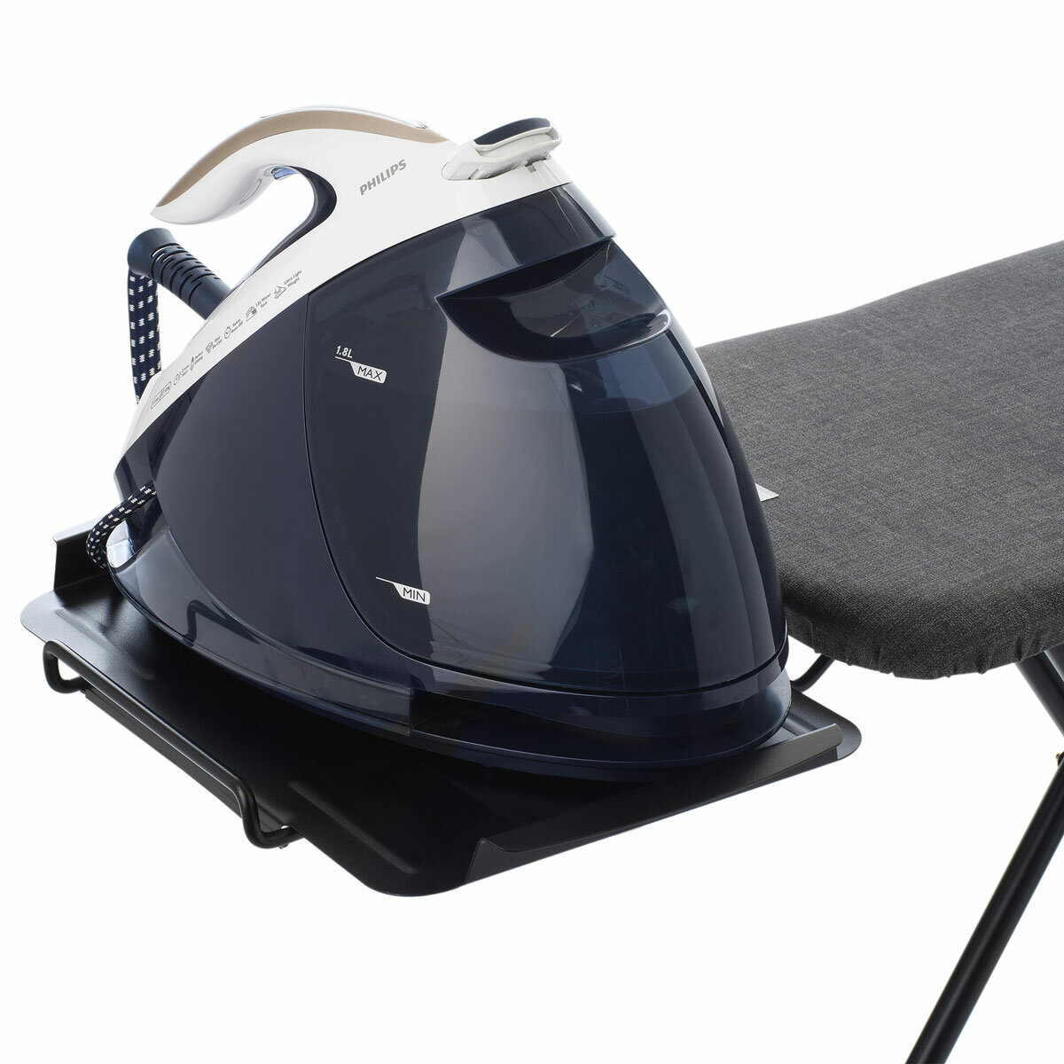 Brabantia Ironing Board B with Metal Steam Unit Holder Brabantia Ironing Board B with Metal Steam Unit Holder