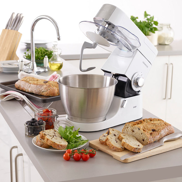 Kenwood Chef Premier Stand Mixer, 4.6L, White KMC515 Costco UK