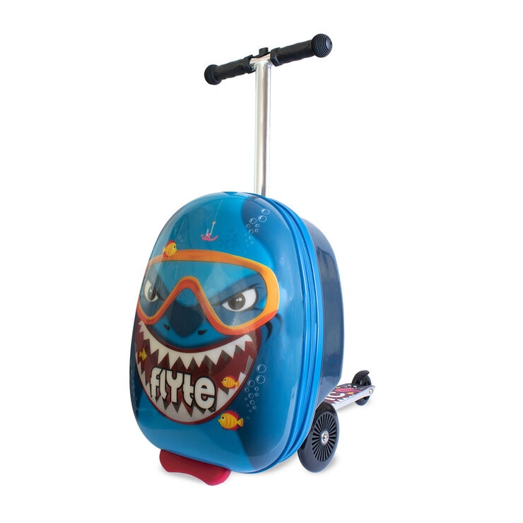 Zinc Flyte Midi 18" Scooter Suitcase, Stormy the Shark Zinc Flyte Midi 18" Scooter Suitcase, Stormy the Shark