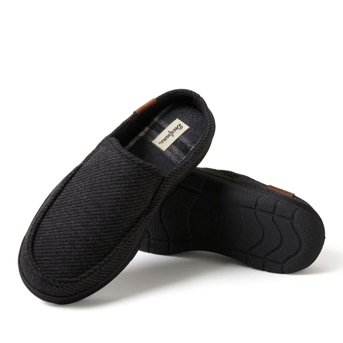 Dearfoam Men's Clog Slippers in Black | Costco UK